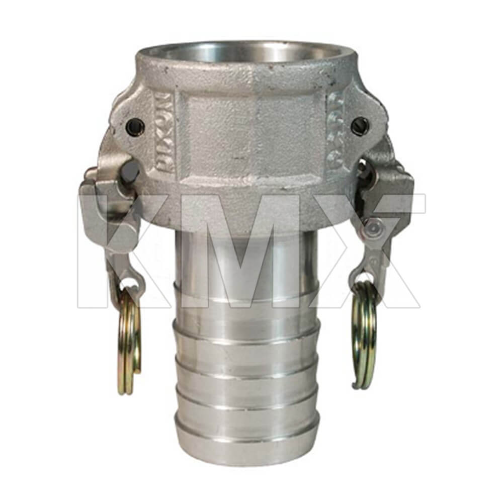  AC400EZ Camlock Hembra Espiga, Tipo C 4" Aluminio con Sistema EZ