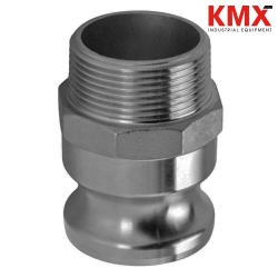 F300 Camlock Acero Inoxidable Tipo F Macho HE NPT 3"